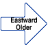 move eastward to older swaths