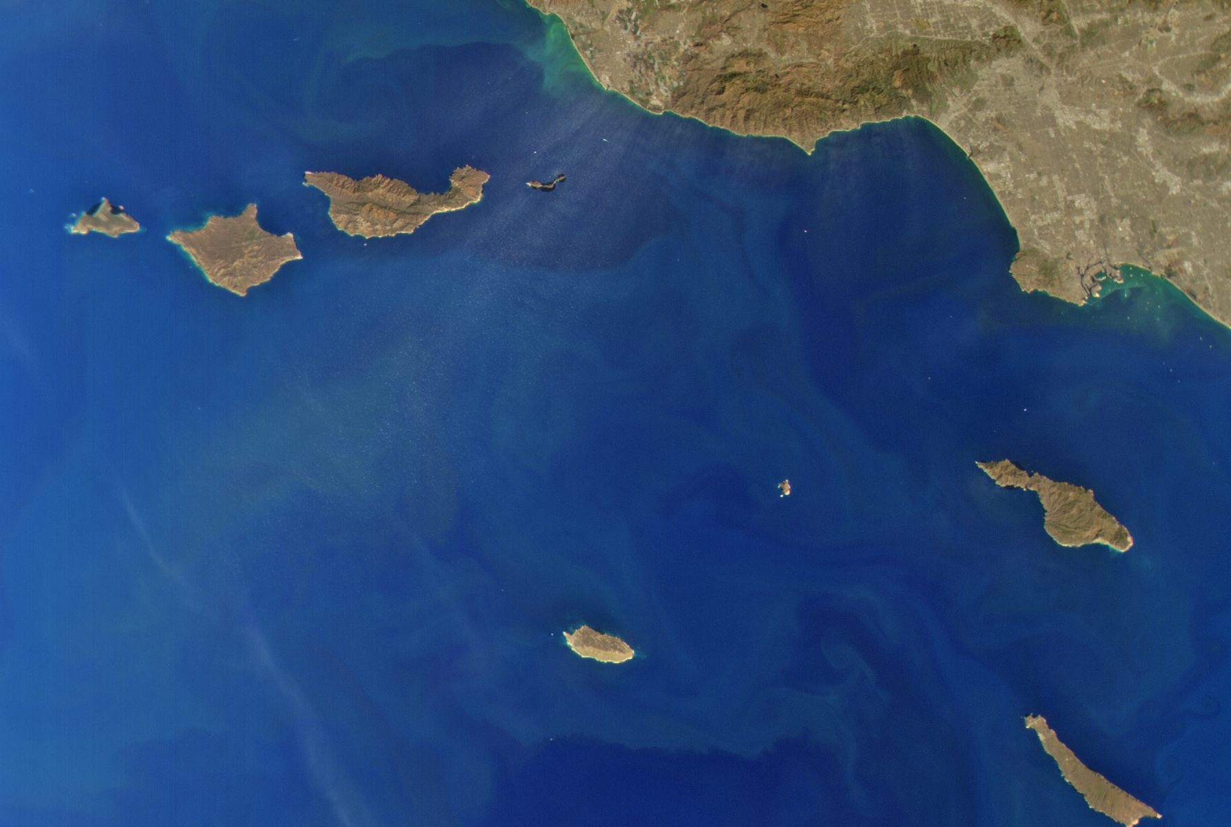 Image of the Channel Islands off the California Coast