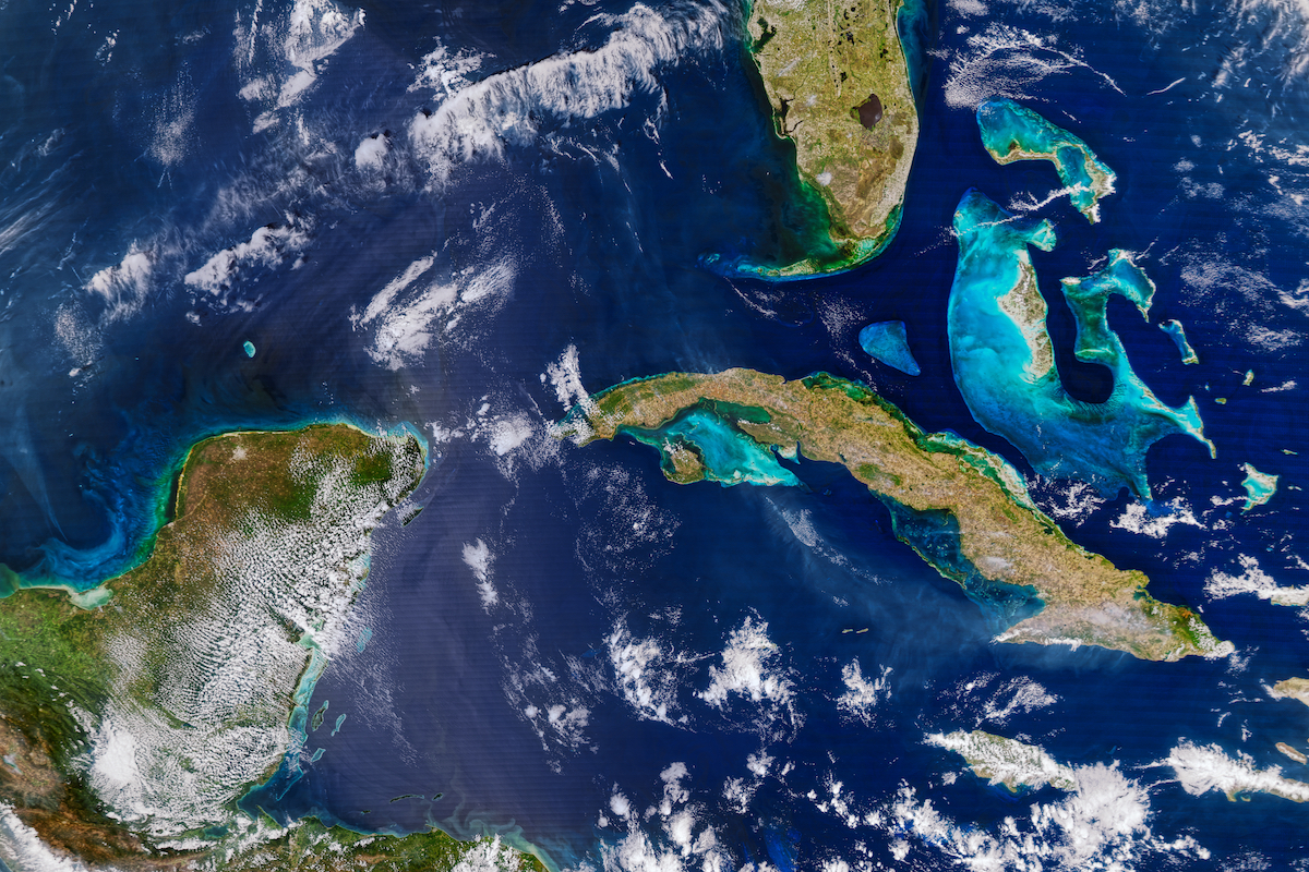 Smoke on Blue Waters in the Gulf of Mexico