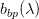 $b_{bp}(\lambda)$